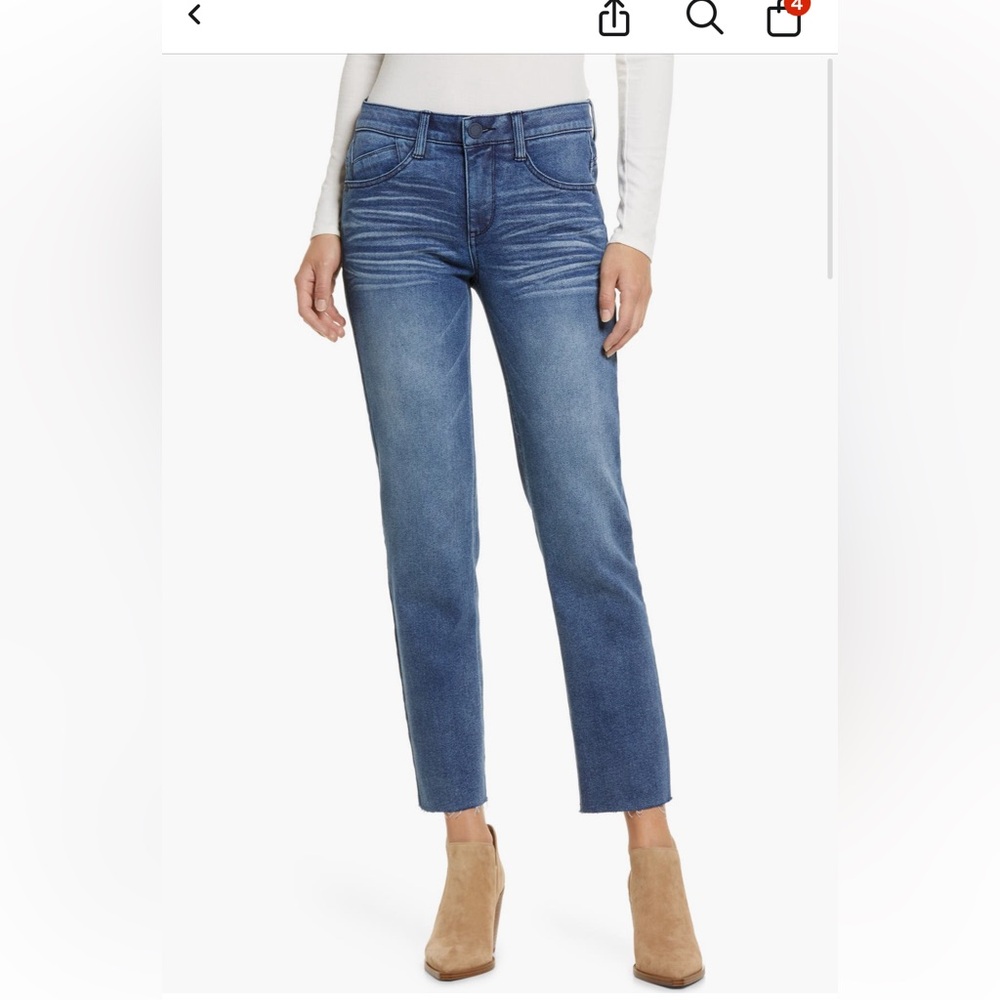 Wit & Wisdom Ab-solution Raw Hem Straight Leg Jeans Women’s 10